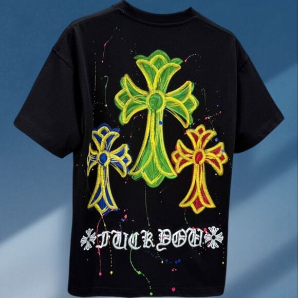 Chrome Hearts Men's Casual Athletic Short Sleeve - Picture 2 of 4